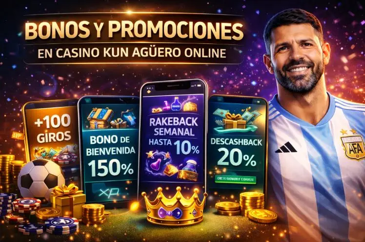 Bonos y promociones en Casino Kun Aguero online