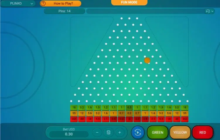 Plinko para sesiones cortas desde móvil